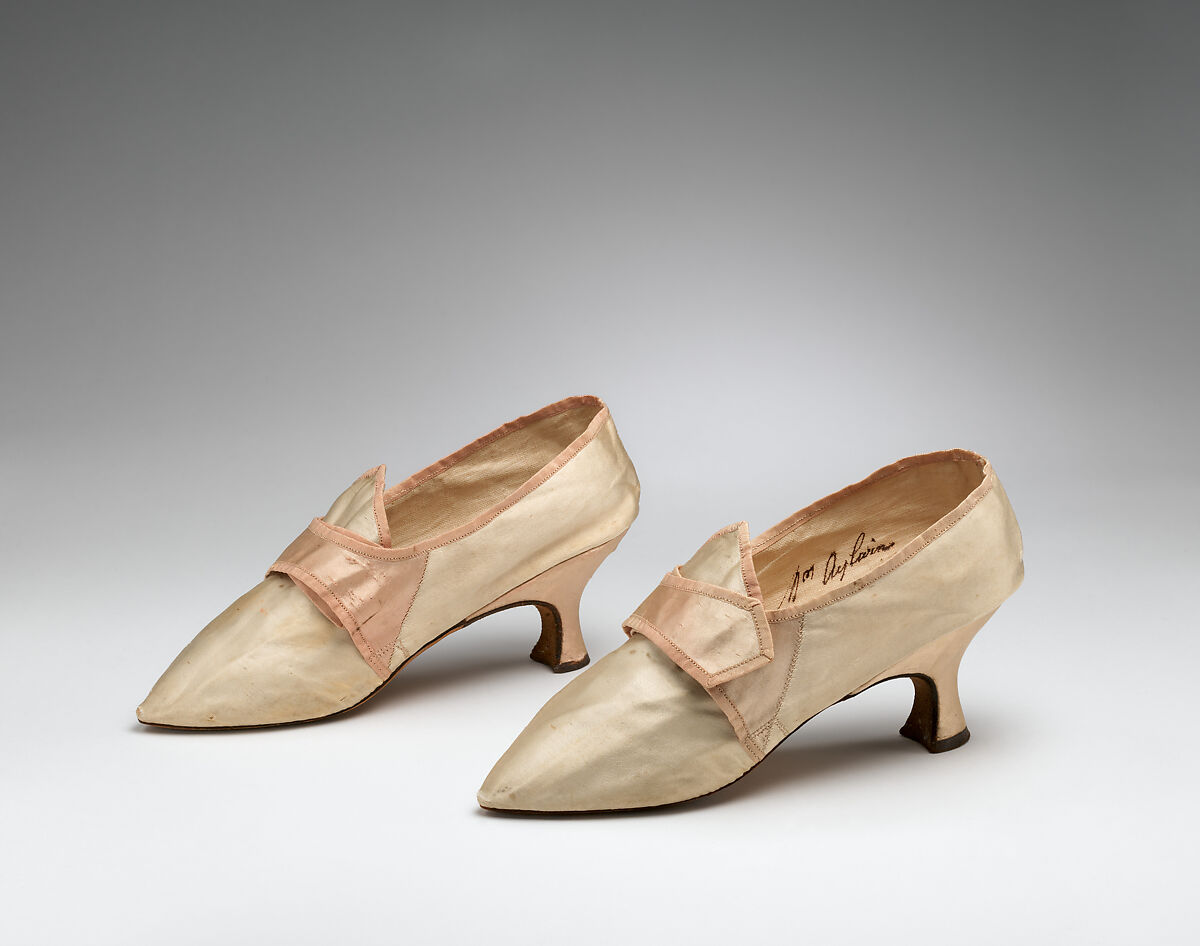 Shoes, silk, British
