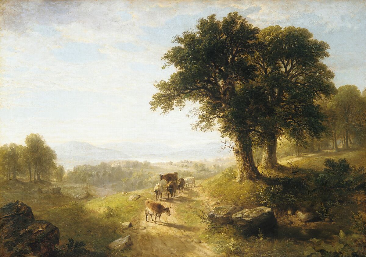 River Scene, Asher Brown Durand  American, Oil on canvas, American