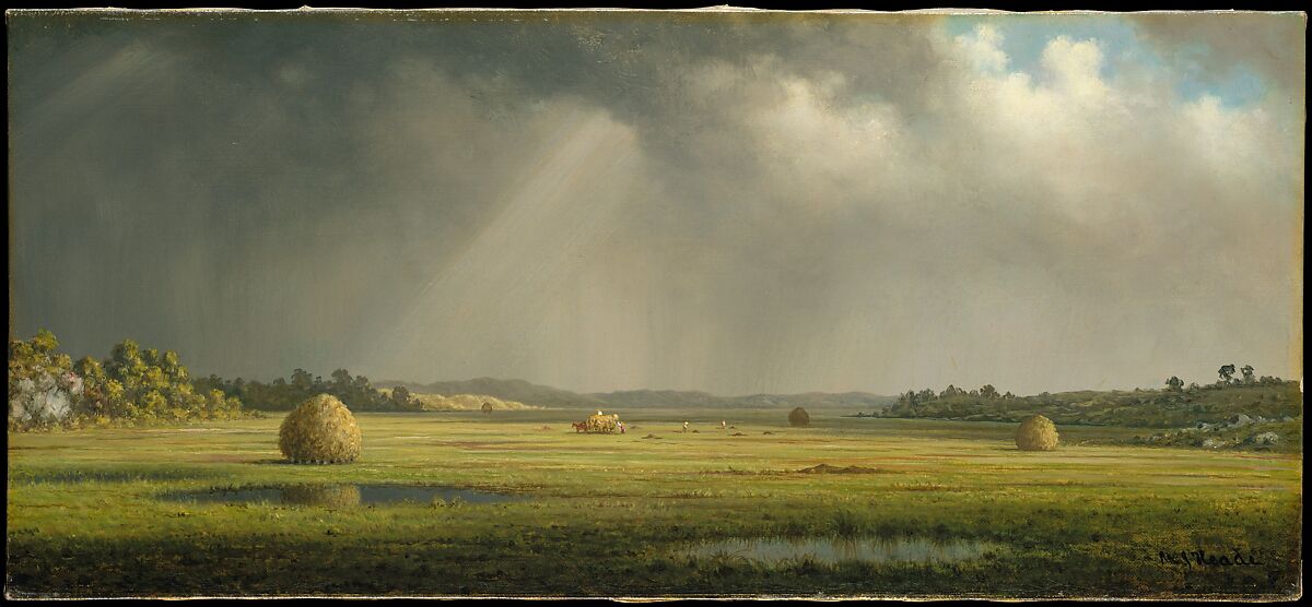 Newburyport Meadows, Martin Johnson Heade  American, Oil on canvas, American