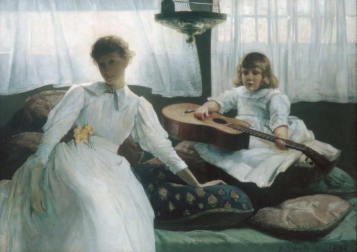 Idle Hours, Julian Alden Weir  American, Oil on canvas, American