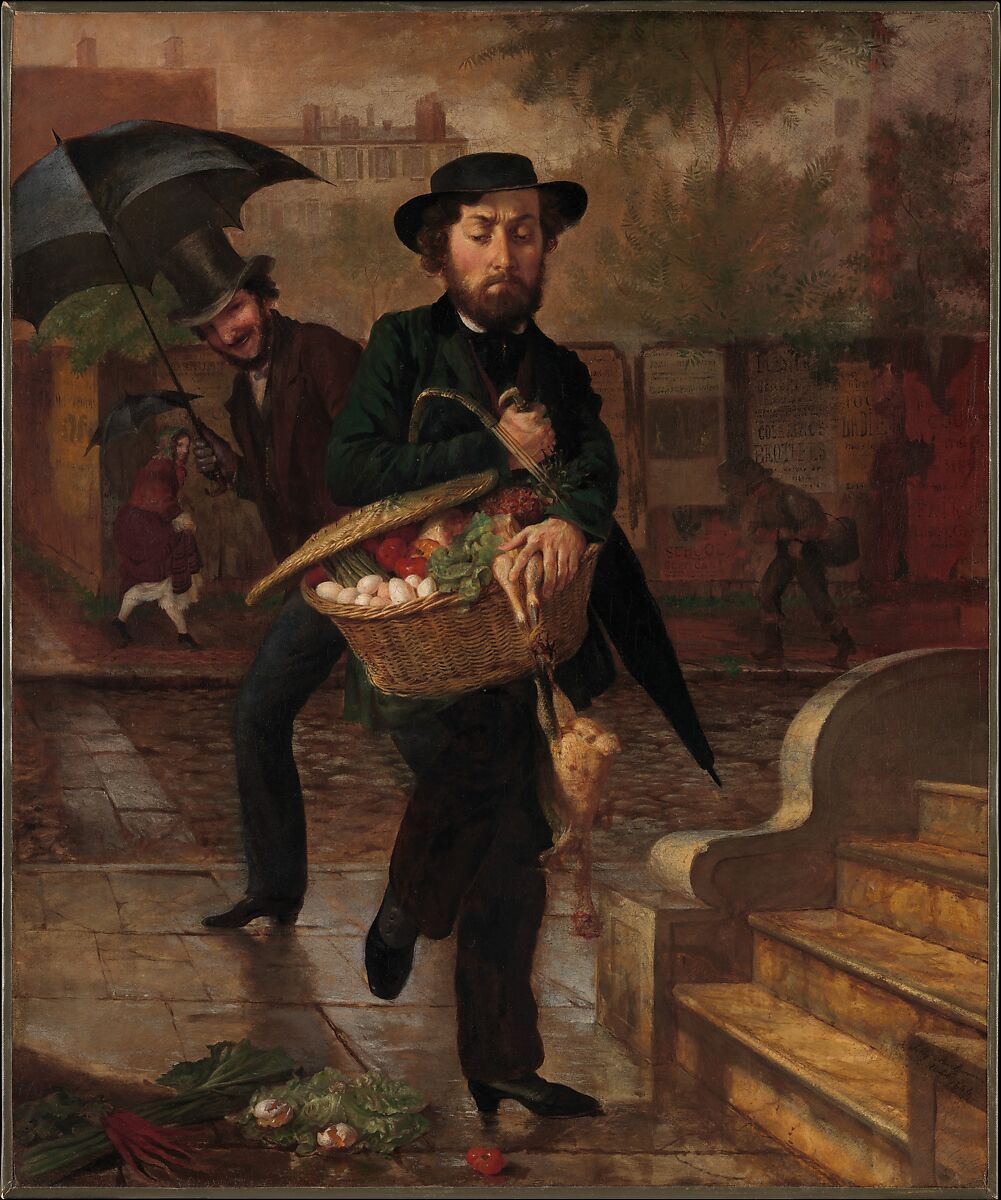 Young Husband: First Marketing, Lilly Martin Spencer  American, Oil on canvas, American