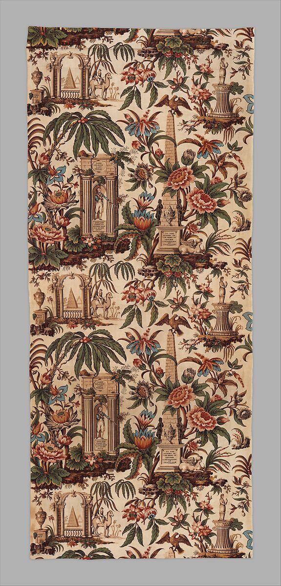 Trafalgar chintz, John Bury, Cotton, British, Lancashire