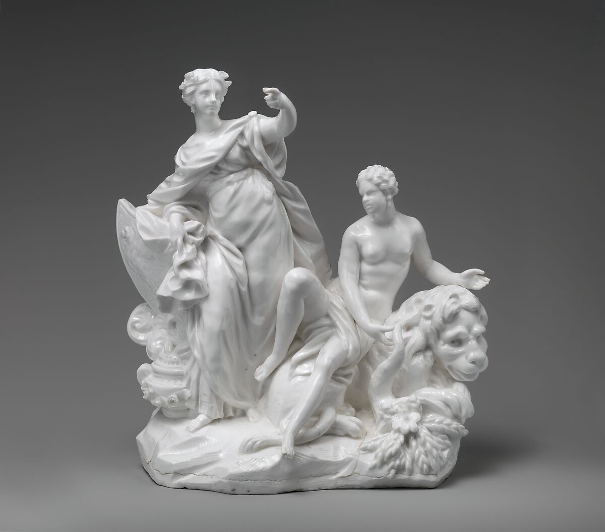Asia and Africa, Vincennes Manufactory  French, Soft-paste porcelain, French, Vincennes