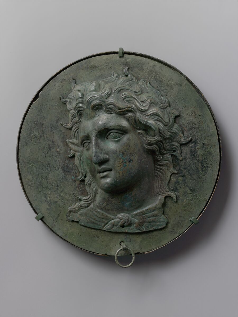 Bronze box mirror, Bronze, Greek