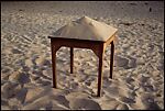 Sand on Table, Gabriel Orozco  Mexican, Silver dye bleach print