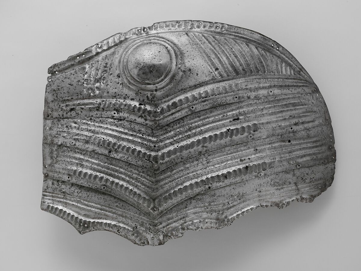 Left Side Panel of a Crupper, Steel, Probably South German or Austrian