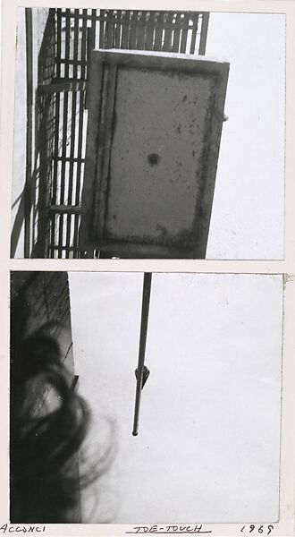 Toe-Touch, Vito Acconci  American, Gelatin silver print