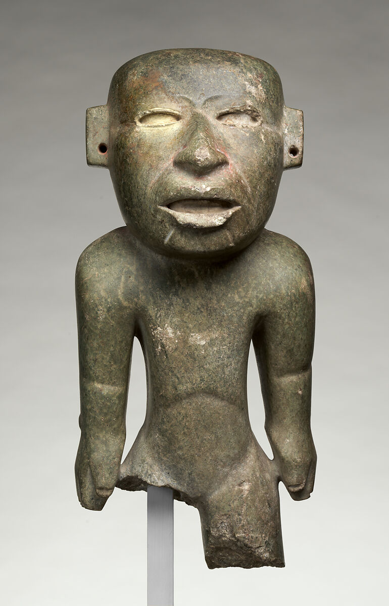 Standing figure, Teotihuacan artist(s), Green schist, Teotihuacan