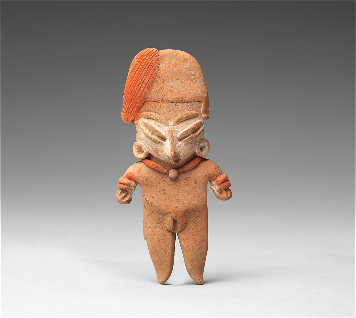Female figure, Chupícuaro artist(s), Ceramic, pigment, Chupicuaro 
