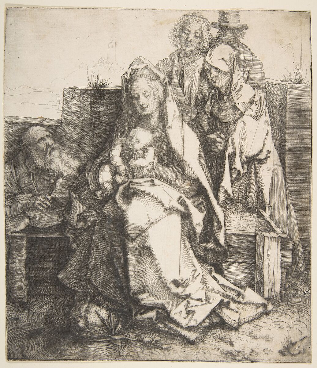 The Holy Family, Albrecht Dürer  German, Drypoint