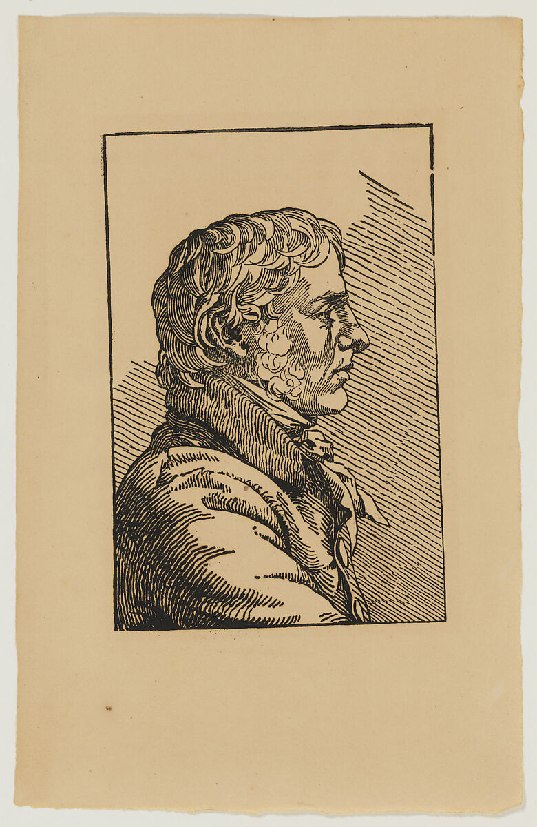 Self-Portrait (Caspar David Friedrich), Christian Friedrich  German, Woodcut on wove paper