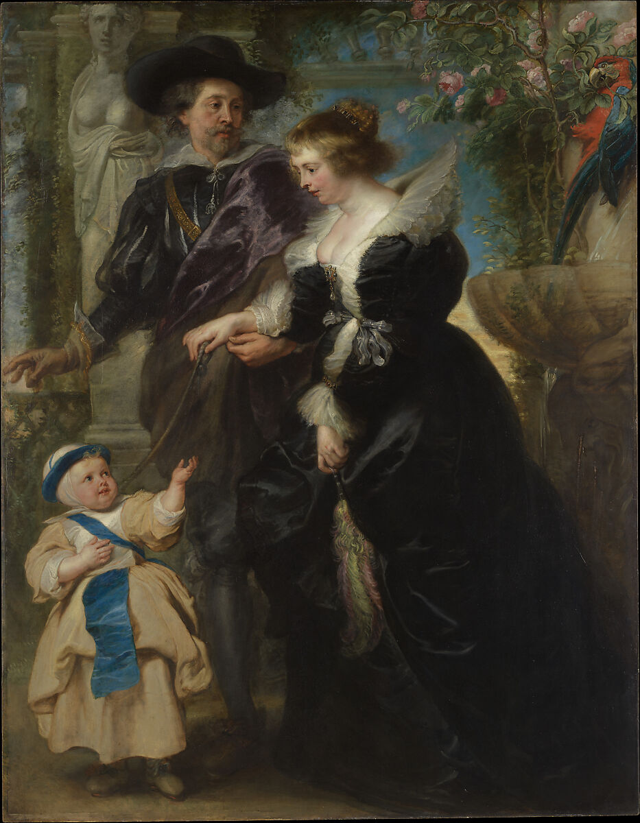Rubens, Helena Fourment (1614–1673), and Their Son Frans (1633–1678), Peter Paul Rubens  Flemish, Oil on wood