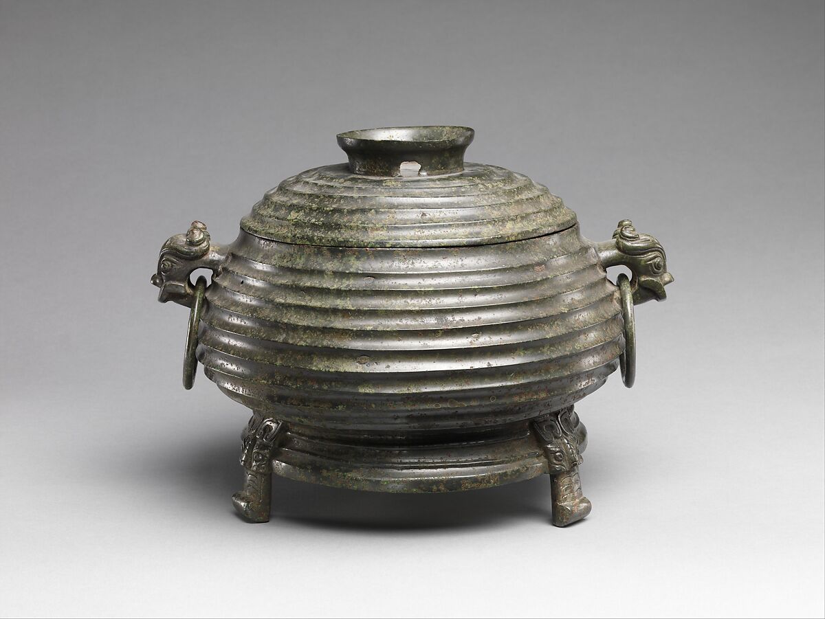 Grain serving vessel (gui), Bronze, China