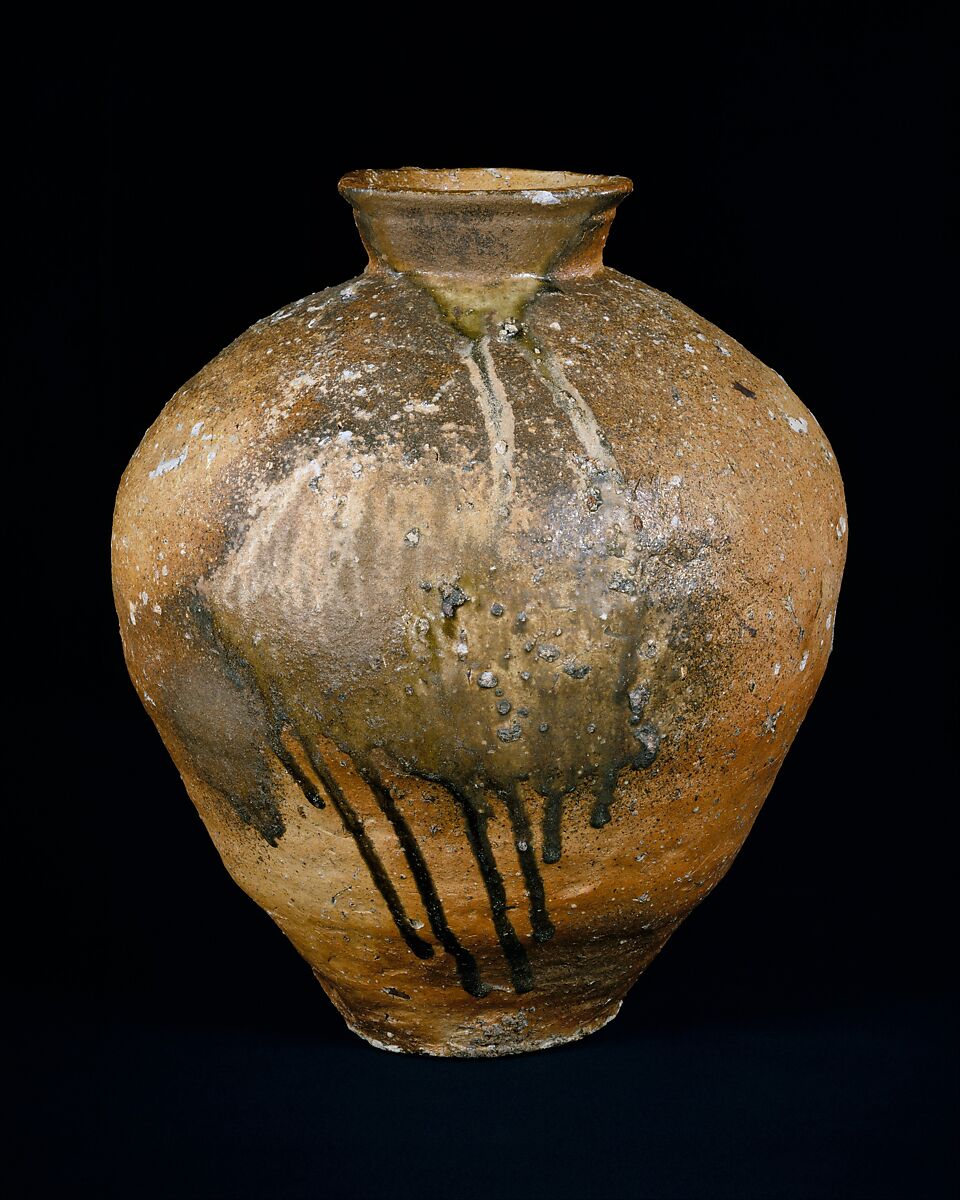 Storage Jar, Stoneware with natural ash glaze (Shigaraki ware), Japan