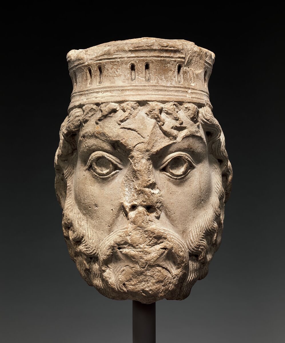 Head of King David, Limestone, light fine-grained, French
