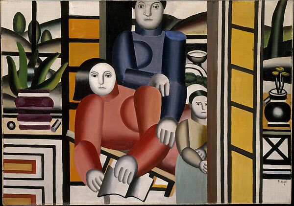 Three Women by a Garden, Fernand Léger  French, Oil on canvas