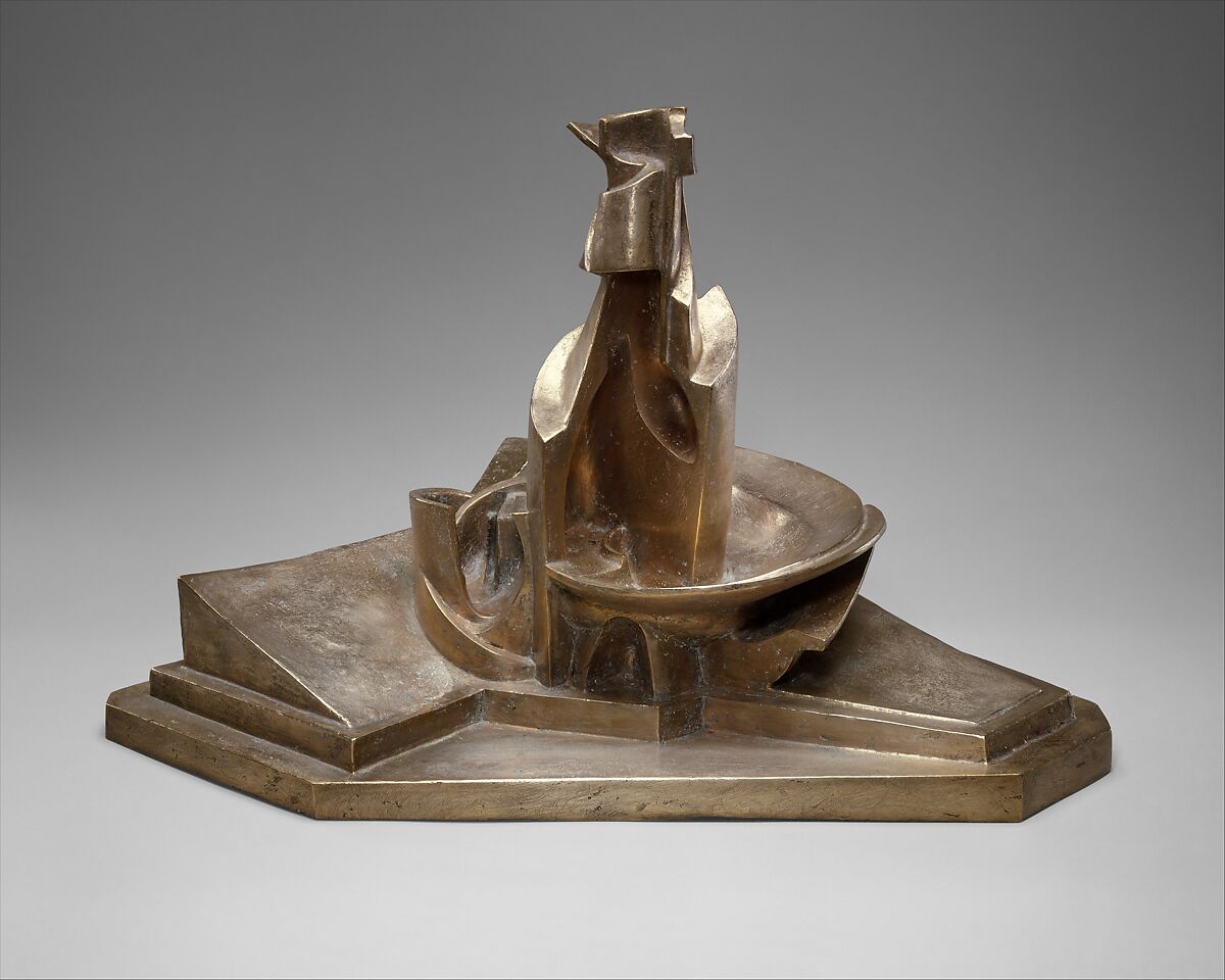 Development of a Bottle in Space, Umberto Boccioni  Italian, Bronze