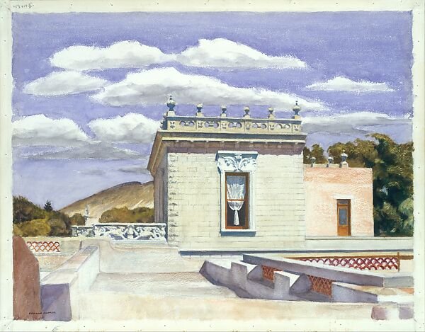 Saltillo Mansion, Edward Hopper  American, Watercolor over graphite on paper