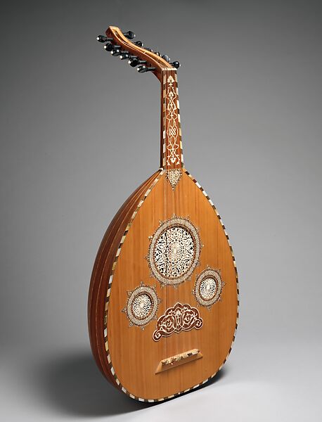 Ūd, Les fils de Gamil Georges  Egyptian, Wood, various materials, Egyptian