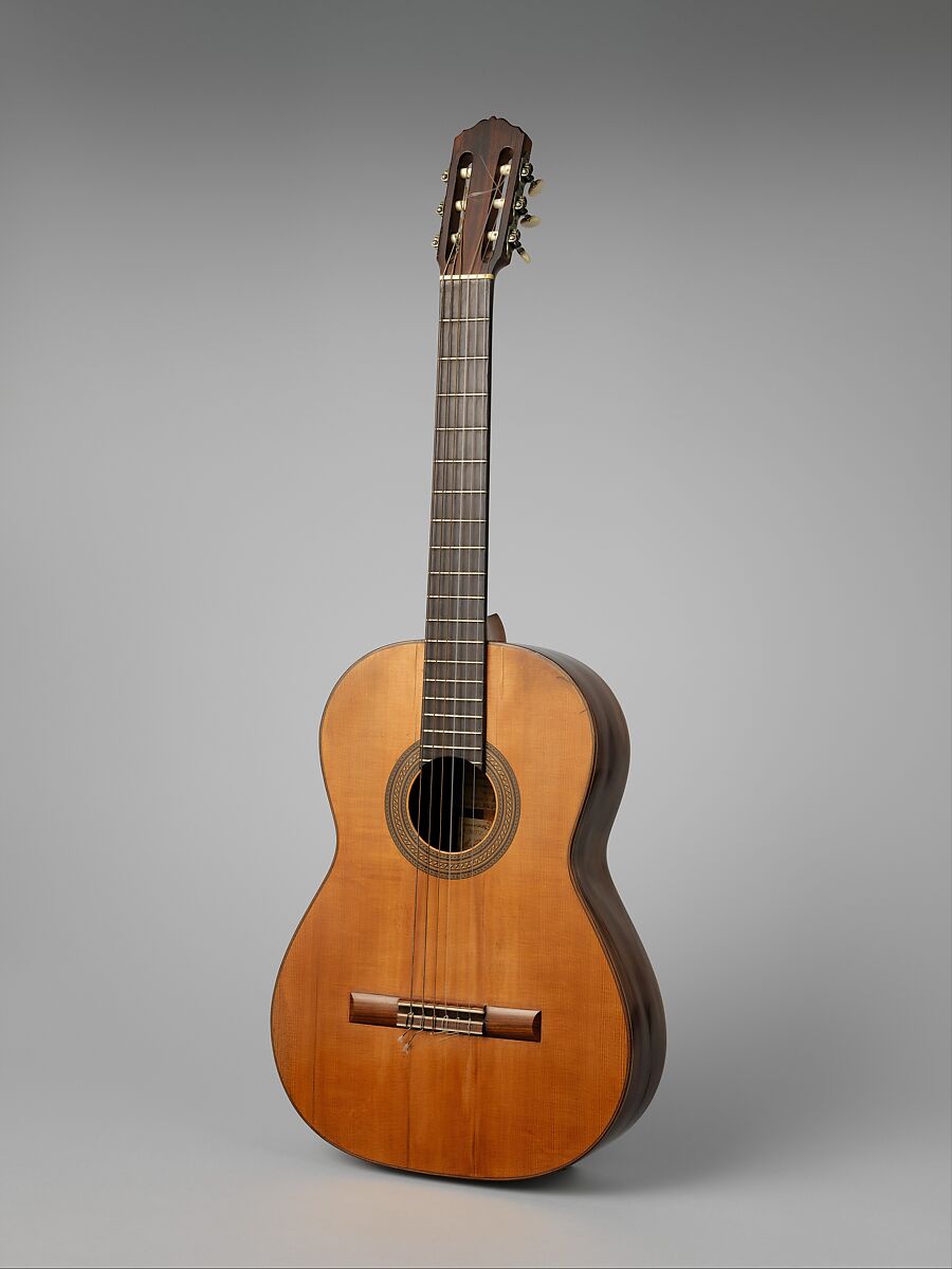Guitar, Manuel Ramírez  Spanish, Spruce, rosewood, cedar, ebony, ivory or bone, Spanish