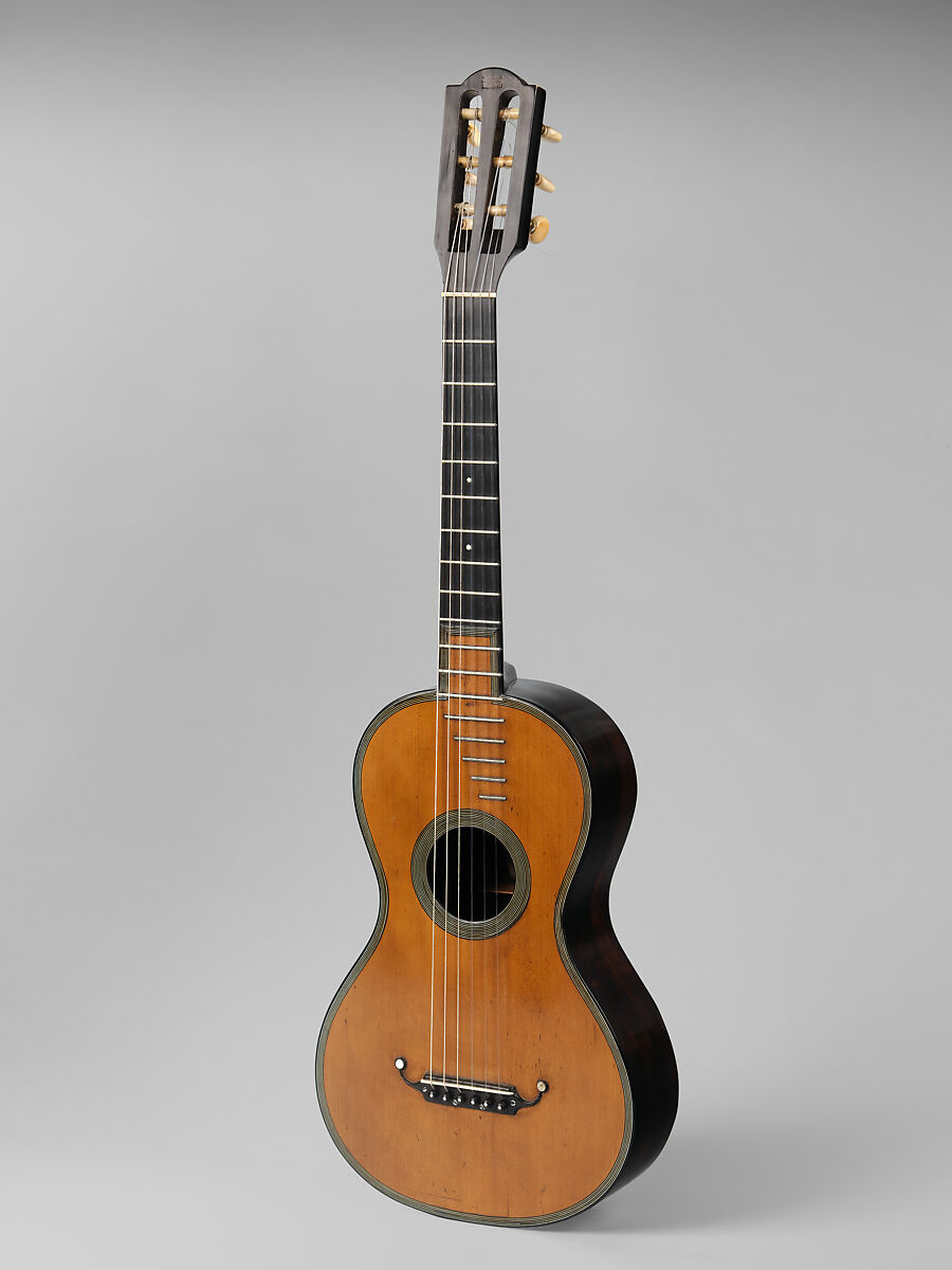 Guitar, Pierre-René Lacôte  French, Spruce, rosewood, ebony, French