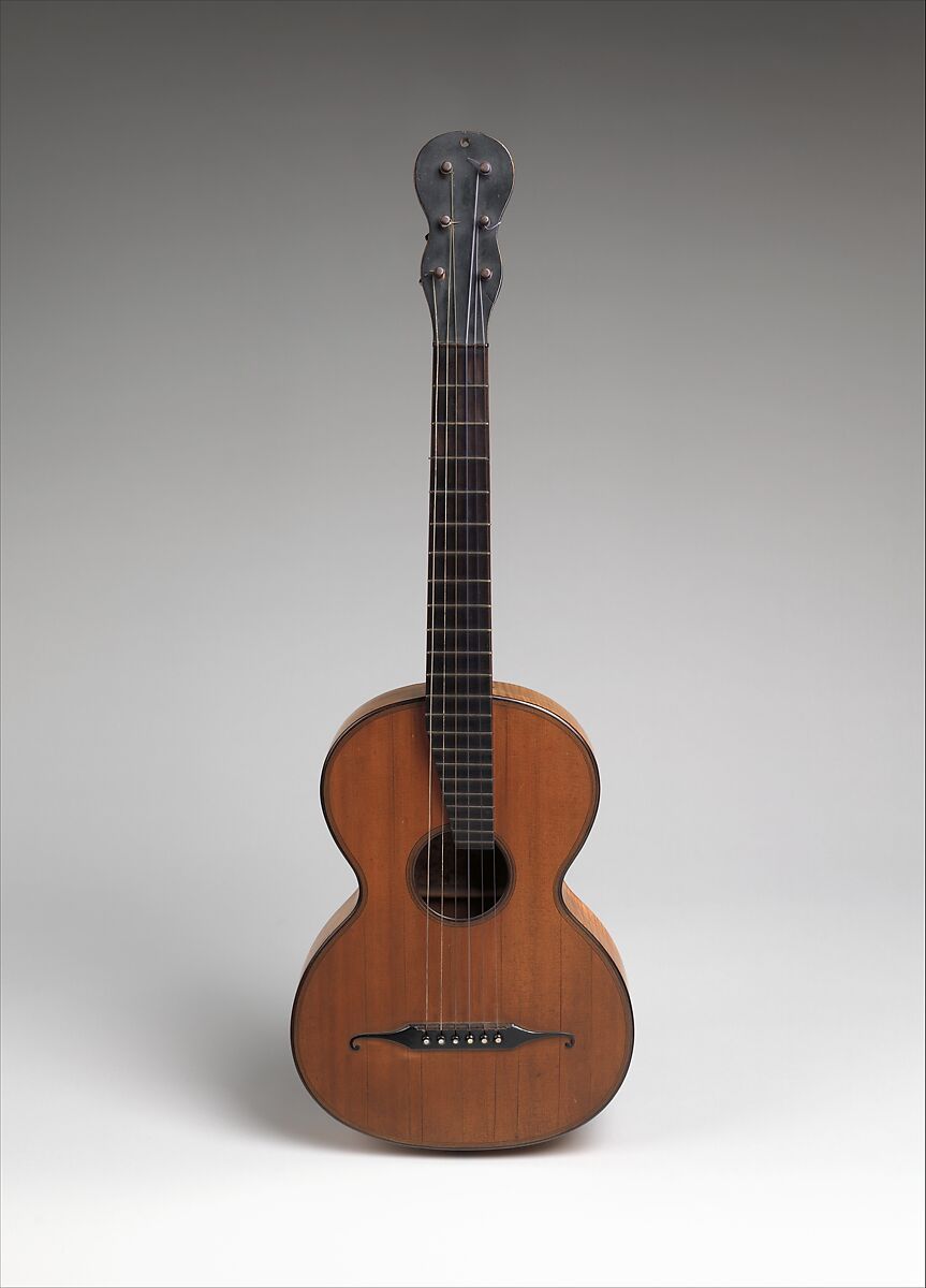 Guitar, Johann Anton Stauffer  Austrian, Spruce, maple, Austrian