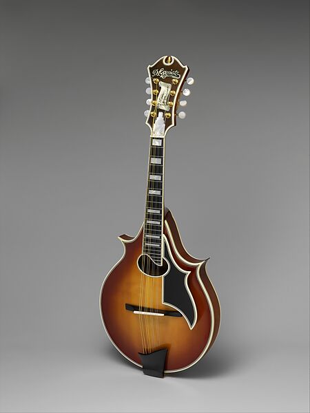 Archtop Mandolin, James D'Aquisto  American, Spruce, maple, ebony, celluloid, mother-of-pearl, American