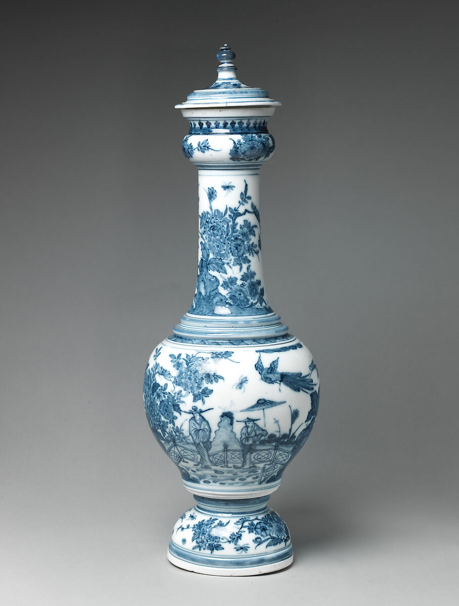 Vase with cover, Meissen Manufactory  German, Hard-paste porcelain, German, Meissen