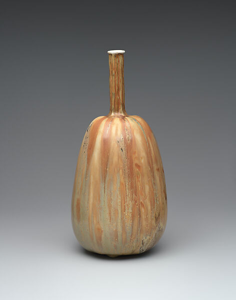 Gourd-shaped vase, Taxile Maximin Doat  French, Glazed porcelain, French, Sèvres