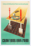 Grow Your Own Food, Abram Games  British, Lithograph